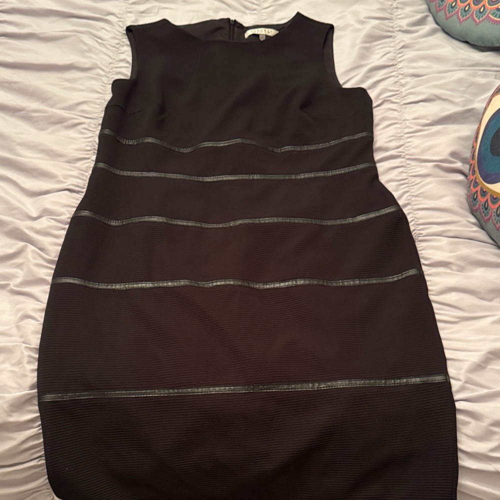 KASPER Elegant Black Sleeveless Dress